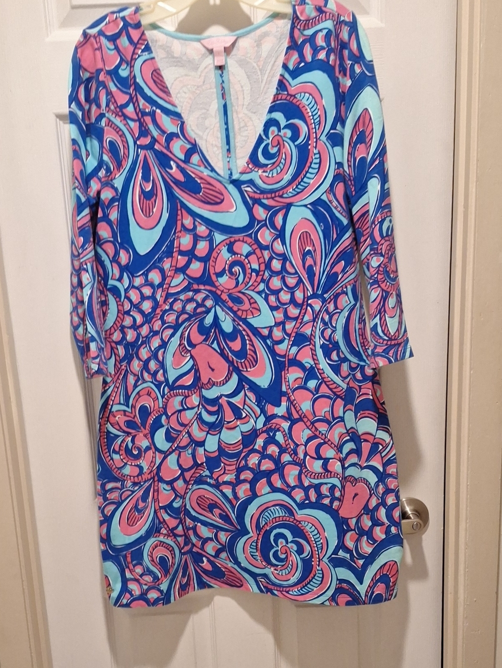 Lilly Pulitzer Blue, Pink & Teal Printed Tunic
